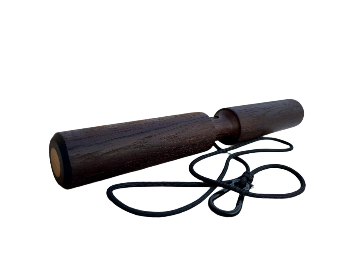 Smoked Oak Wrist Roller with Rope and Carabiner 1.89" (4.8 cm) Diameter (Copy)
